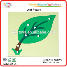 Montessori Materials Wooden Educational Puzzle Toys Leaf Puzzle